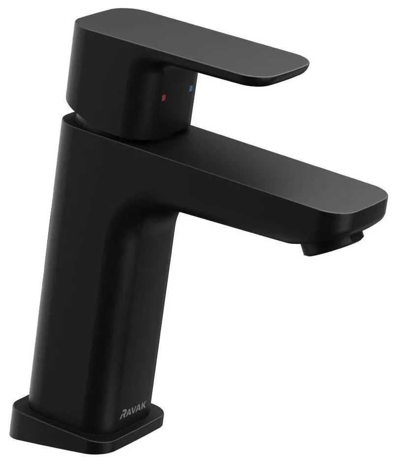 Ravak X070150 - Miscelatore monocomando per lavabo FREE 17,2 cm nero
