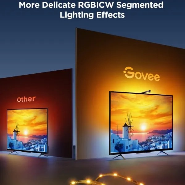 Govee - TV Backlight 3 Lite TV 40-50" SMART LED retroilluminazione RGBICW Wi-Fi IP67 +RC