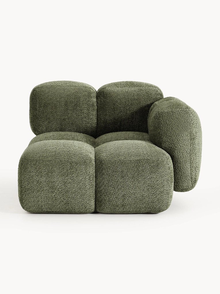 Modulo angolare in teddy-bouclé Tayla
