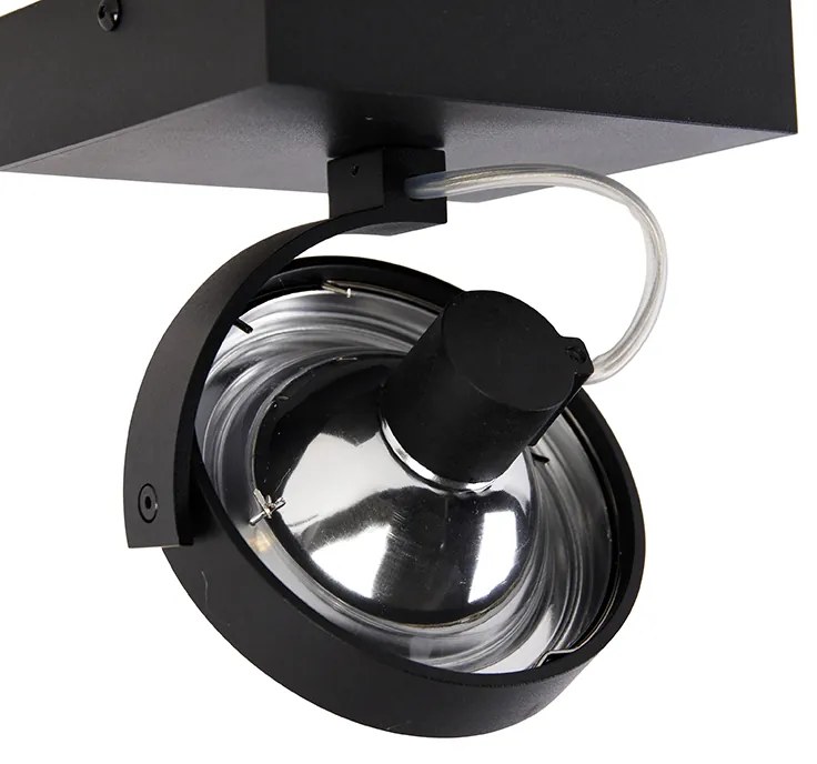 Faretto di design nero orientabile - Go