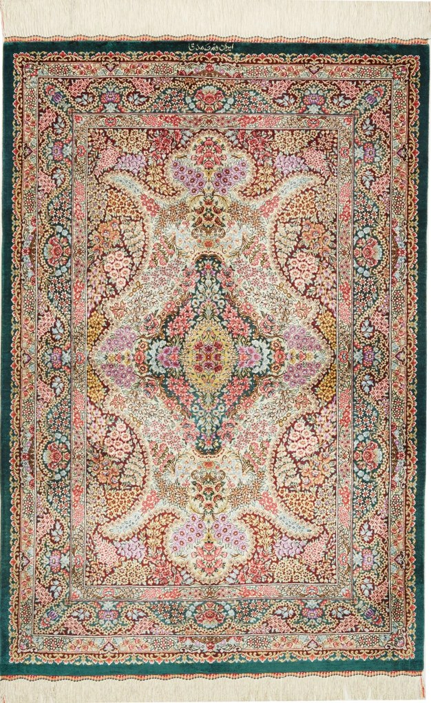 Ghom Tappeto 80 x 120 (Iran) Annodato A Mano