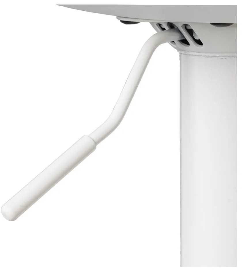 Sgabelli da bar bianchi ad altezza regolabile in similpelle in set di 2 (altezza seduta 56,5 cm) - Casa Selección