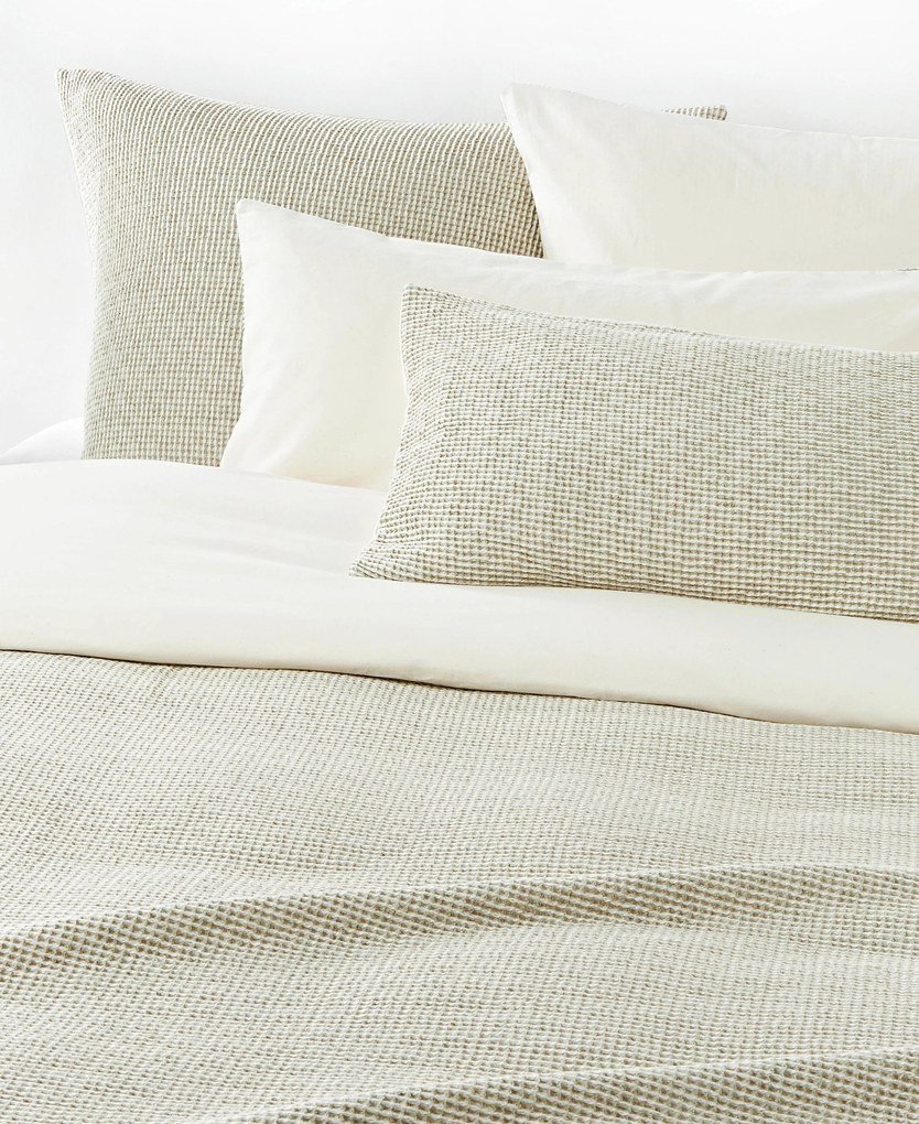 Copripiumino in cotone in piqué waffle Clemente