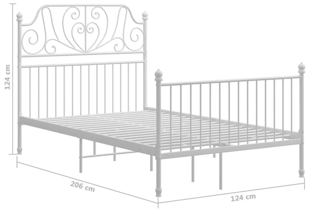 Giroletto Bianco in Metallo 120x200 cm