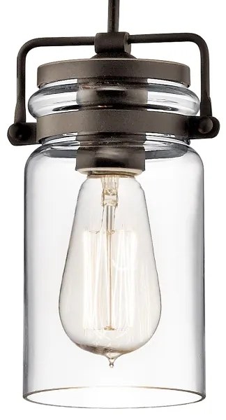 Elstead KL-BRINLEY-MP-OZ - Lampadario su corda BRINLEY 1xE27/60W/230V antracite