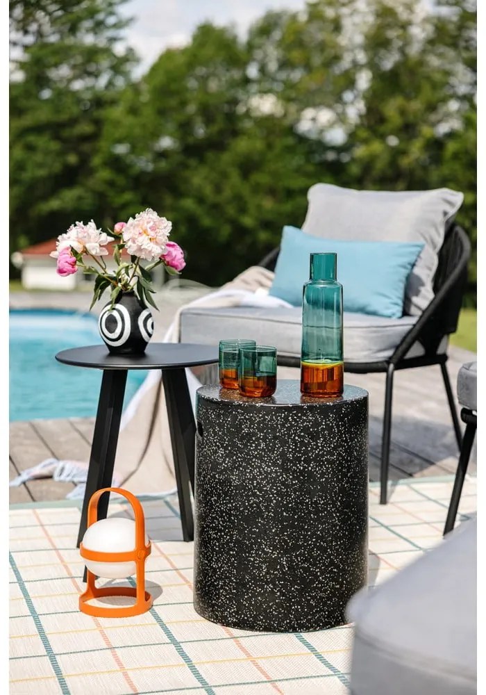 Sedia da giardino nera North - Bonami Selection