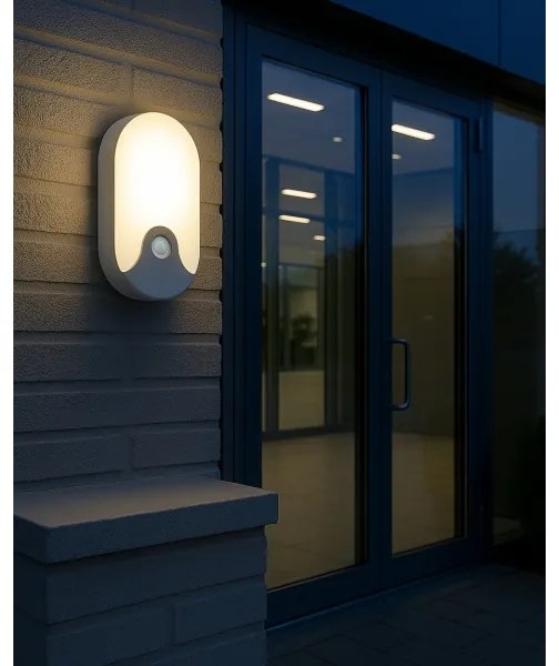 Applique da esterno a LED con sensore di movimento LED/18W/230V IP44 bianco