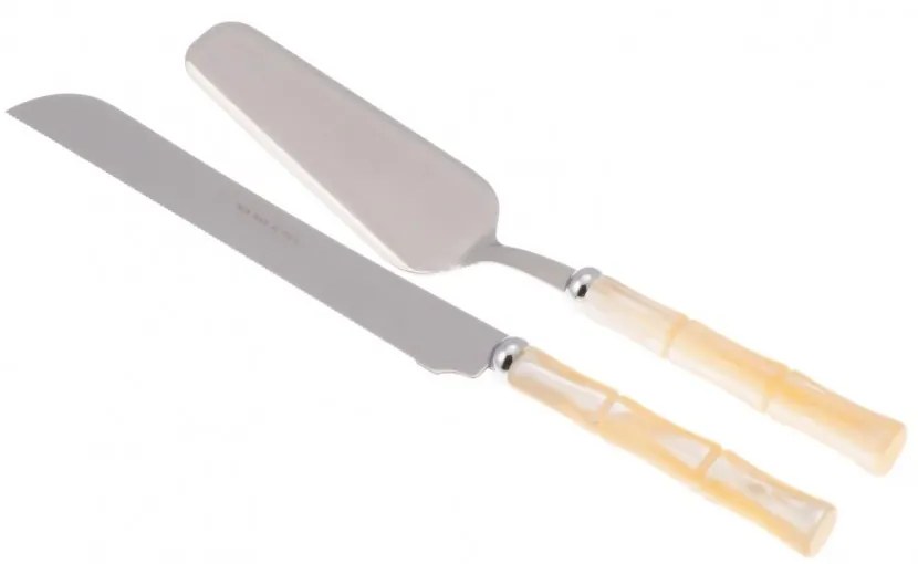 Bamboo Set 2Pz Posate per Dolce (Pala Torta e Coltello Torta) -