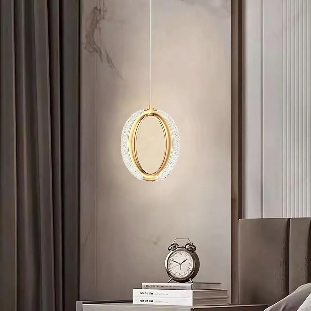 Lampadario a Sospensione in Cristallo LED G114-1CP Złota