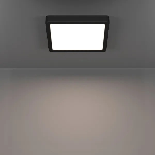 Eglo 901329 - Plafoniera LED da bagno FUEVA LED/10,5W/230V 22x22cm IP44 nero