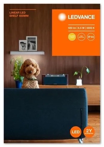 Ledvance - Mensola con illuminazione a LED LINEAR LED/6,5W/230V 40 cm IP44