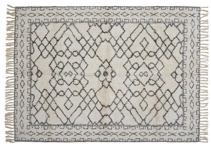 Bloomingville - Jaqueline Rug White/Cotton Bloomingville