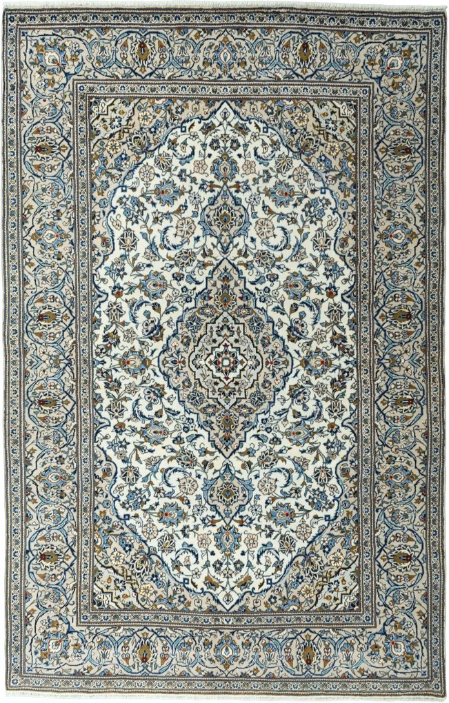 Kashan Tappeto persiano 310x200 Beige (Iran) Annodato A Mano