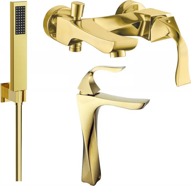 Mexen Estrella R02 set da bagno, oro - 72313R02-50