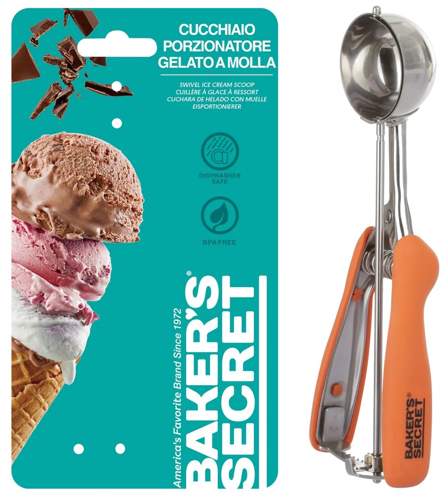 Cucchiaio porzionatore gelato a molla Baker's Secret