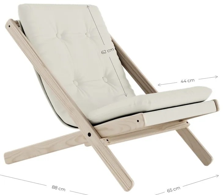 Sedia pieghevole Raw/Wheat Beige Boogie - Karup Design