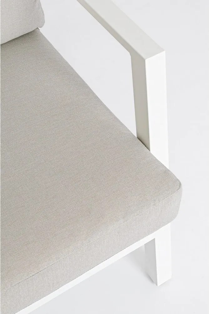 Set di mobili da giardino bianco in alluminio per 4 persone Harley – Bizzotto