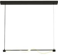 Lampadario Moderno Serpente Acciaio Bianco Policarbonato Nero Led 15W 2700K