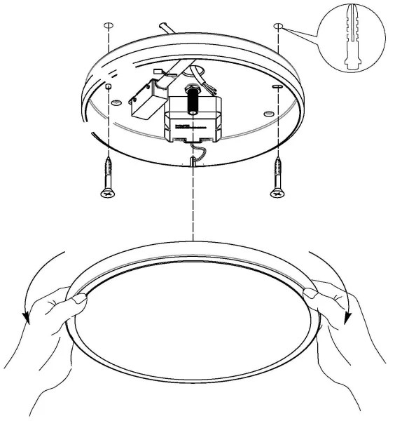 Eglo 98657 - Plafoniera LED MONGODIO 1 LED/11,4W/230V