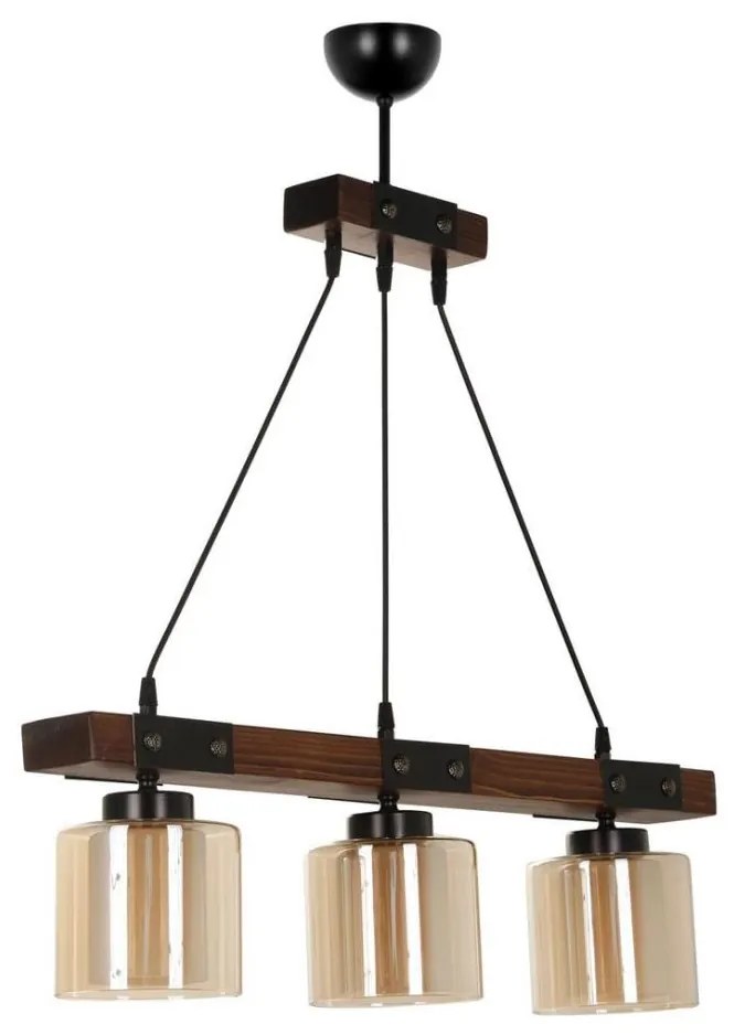 Lampadario su filo LILA 3xE27/60W/230V