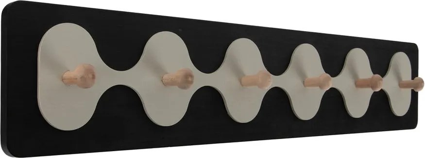 Attaccapanni da parete nero 60 cm Rizar – PT LIVING