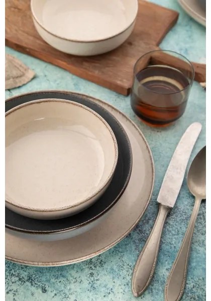 Set da tavola 16 pezzi beige/blu/porcellana