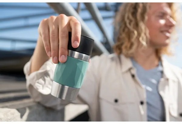 Tefal - Tazza termica 300 ml COMPACT MUG acciaio inossidabile/verde