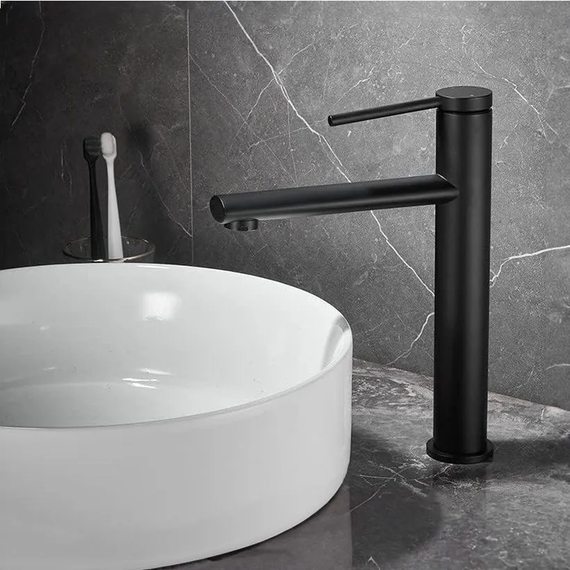 Rubinetto da lavabo Rea Oval Black High