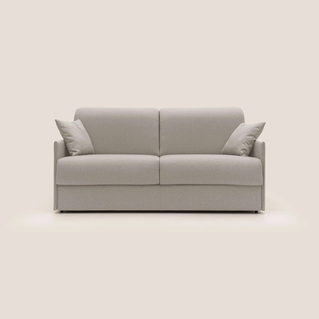 Evans Divano letto matrimoniale in tessuto impermeabile T13 panna