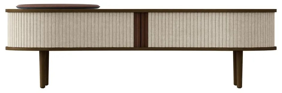 Tavolo TV marrone e beige in rovere 140x40 cm Audacious - UMAGE