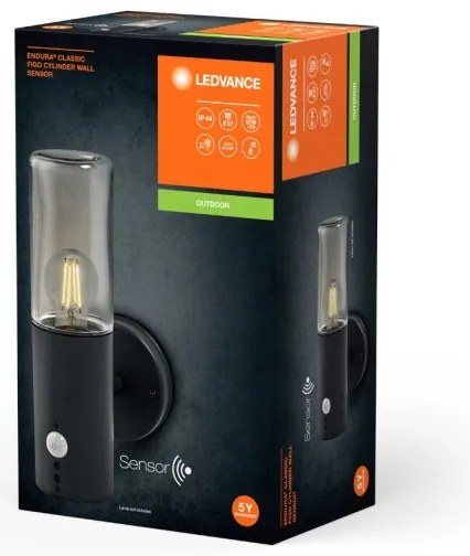 Ledvance - Applique da esterno con sensore FIGO CYLINDER 1xE27/20W/230V