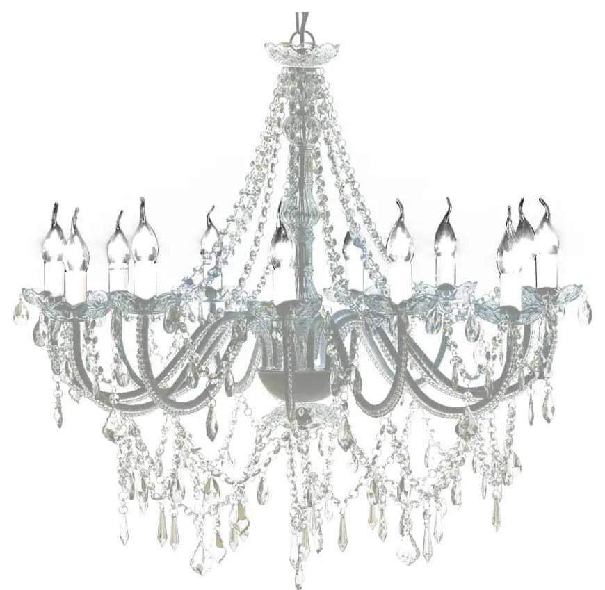 Lampadario Classico Vetro 1600 Cristalli, A Sospensione /