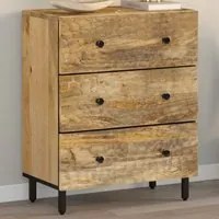 Credenza 60x33x75 cm in Legno Massello di Mangocod mxl 89342