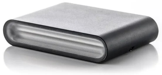 LED2 - Lampada da parete per esterni FLAT 2xLED/5W/230V IP65 nero