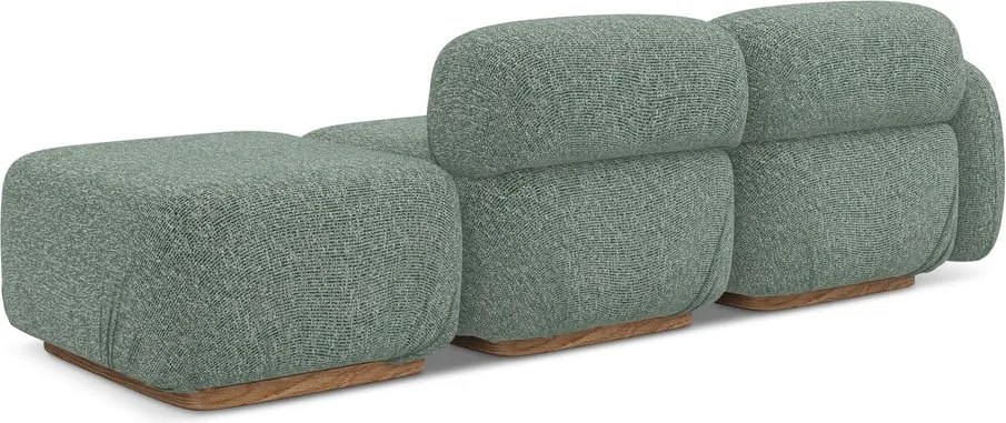 Chaise lounge componibile verde chiaro (con penisola a sinistra) Ailani – Makamii