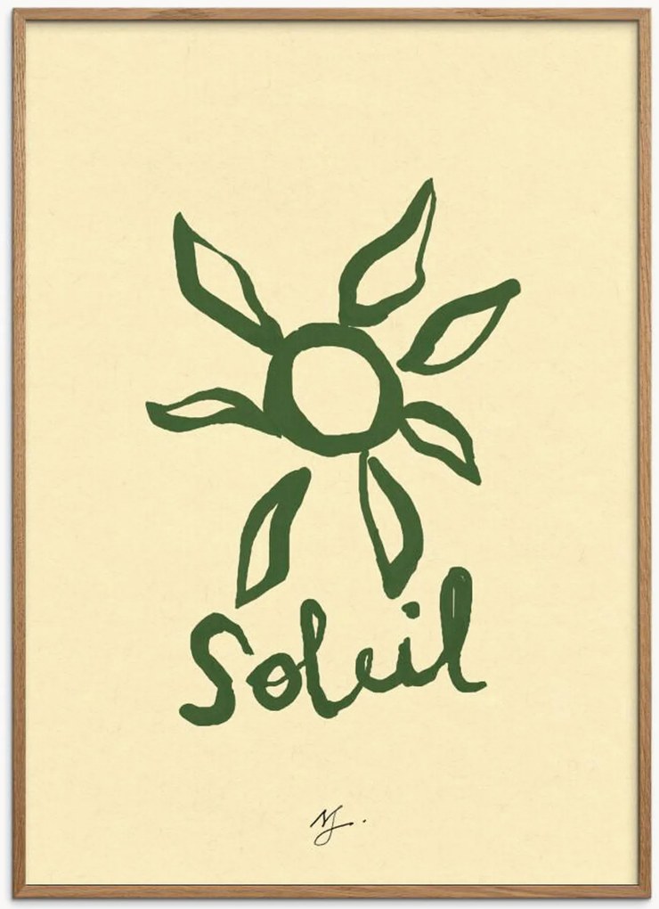 Stampa digitale incorniciata Soleil Vert