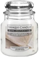 White Linen Lace, candela in giara piccola Yankee Candle