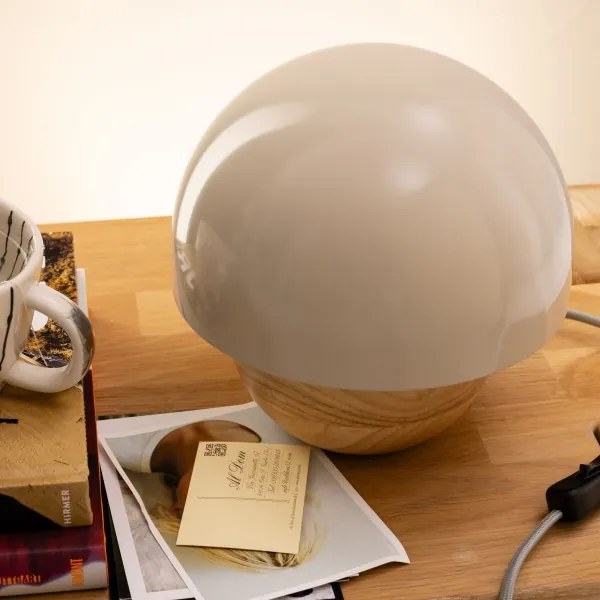 Brilliant - Lampada da tavolo NALAM 1xE14/40W/230V grigio/cenere