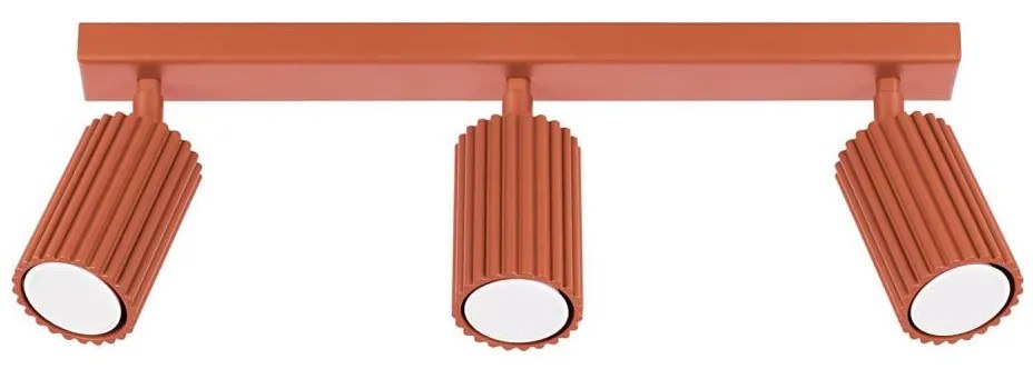 Sollux SL.1638 - Faretto KARBON 3xGU10/10W/230V rosso