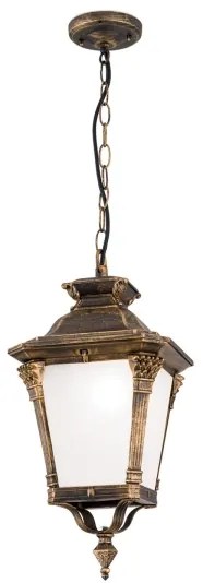 Orion - Lampada a sospensione per esterni AIKO 1xE27/60W/230V IP23 bronzo/patina