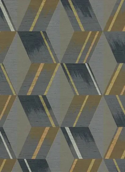 Vinyltapete Rhombi von Zoffany - Anthracite