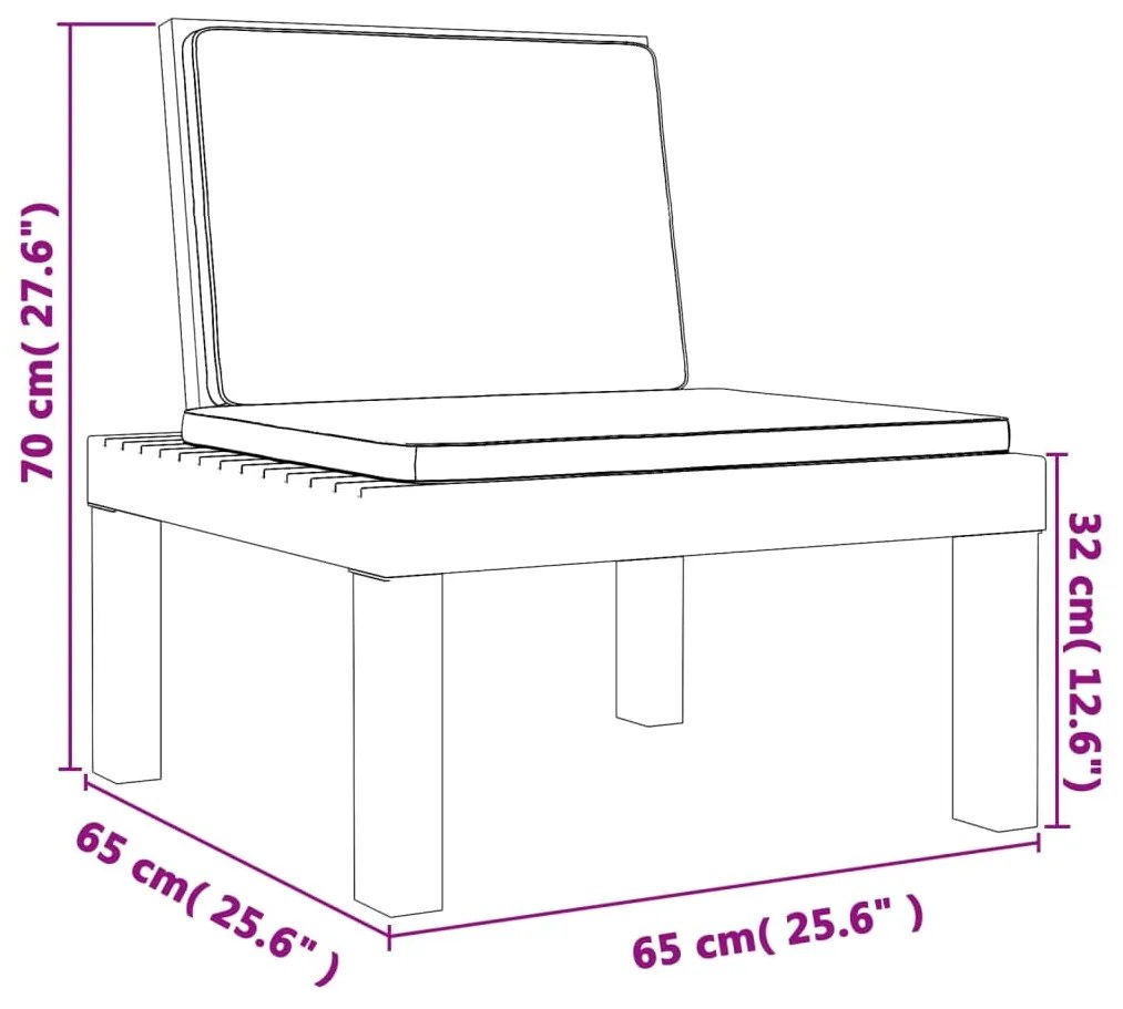 Set Salotto da Giardino 3 pz con Cuscini Antracite in PP