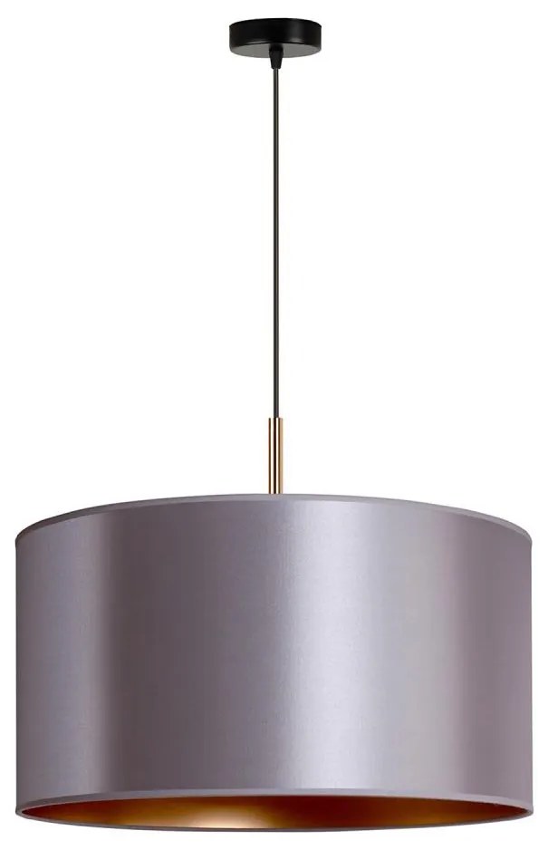 Duolla - Lampadario a sospensione con filo CANNES 1xE27/15W/230V diametro 45 cm argento/rame