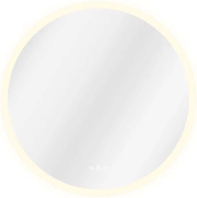 Specchio con illuminazione integrata bagno tondo SENSEA L 75 x H 75 x P 2.9 cm trasparente