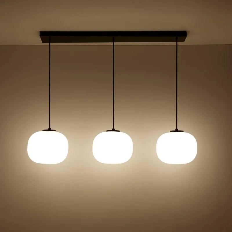 Lampadario Design Aristide nero 3x E27 INSPIRE