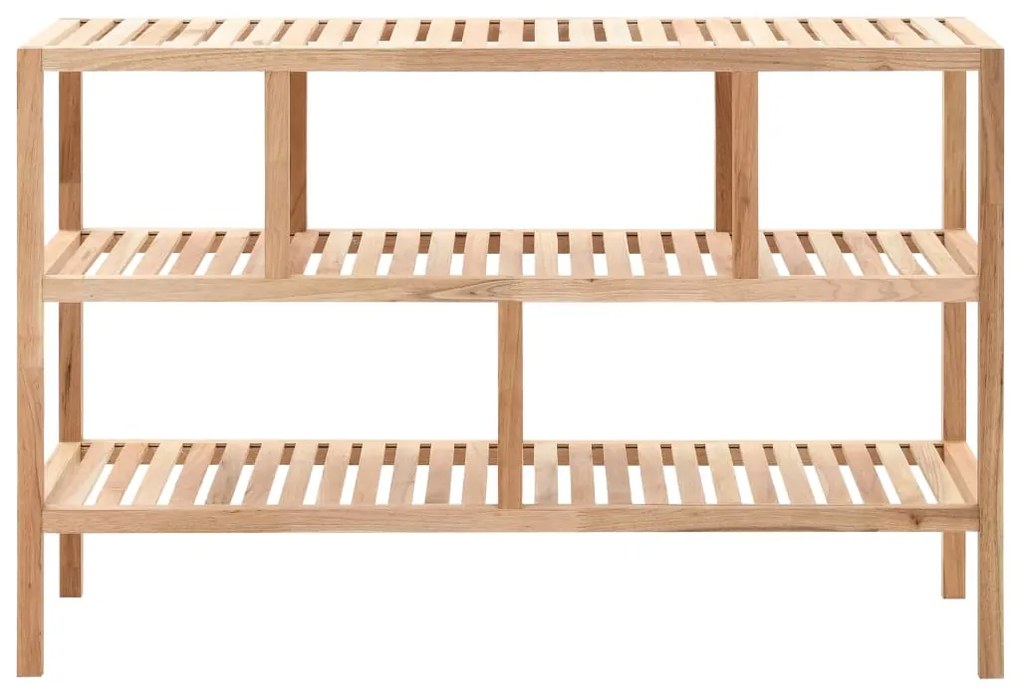 Scaffale da bagno in legno massello di noce 100x40x65 cm