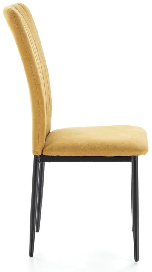 Set di sedie da pranzo color senape 4 pz pezzi Holly - Marckeric