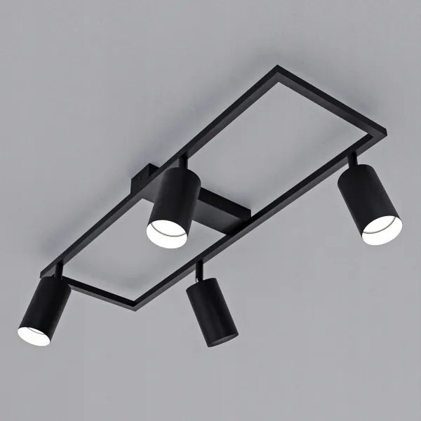 Faretto 4xGU10/30W/230V nero