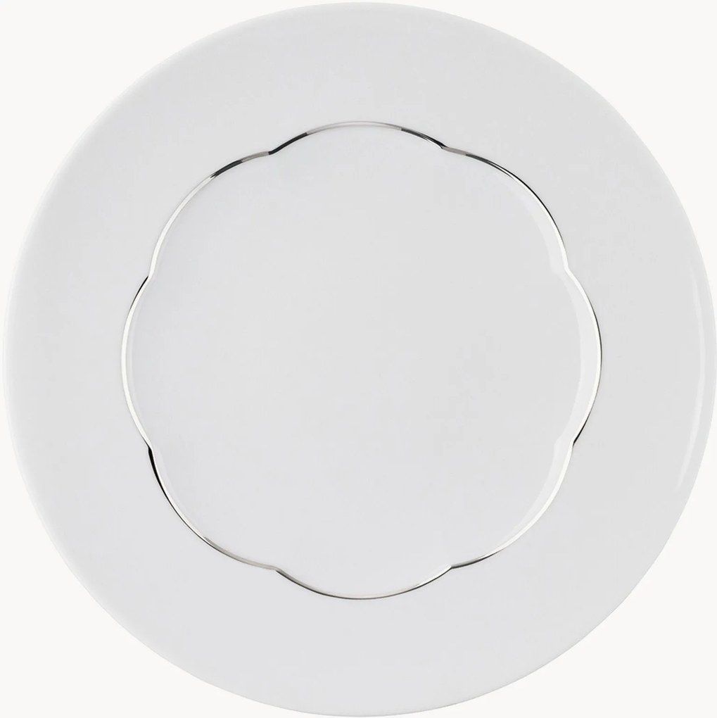 Set di 6 piatti da colazione in porcellana Sonetto