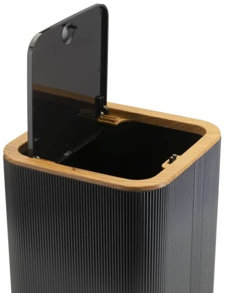 Set da bagno ZOYA 5 pz nero/marrone